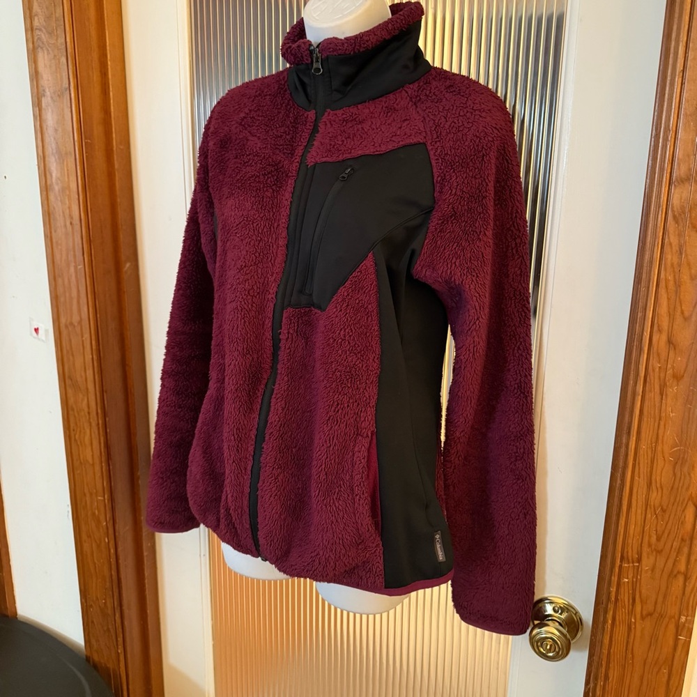 Women’s Columbia Fleece & Nylon Windbreaker-S-M